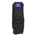 Charcoal - Back - Mens Thermal Non Skid Slipper Socks