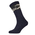 Navy - Front - Mens Camo Heavy Gauge Boot Socks