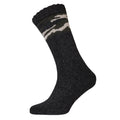 Charcoal - Front - Mens Camo Heavy Gauge Boot Socks