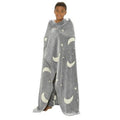 Grey - Front - RJM Moon And Starts Glow In The Dark Blanket
