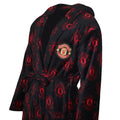 Black-Red - Back - Manchester United FC Mens Logo Bathrobe