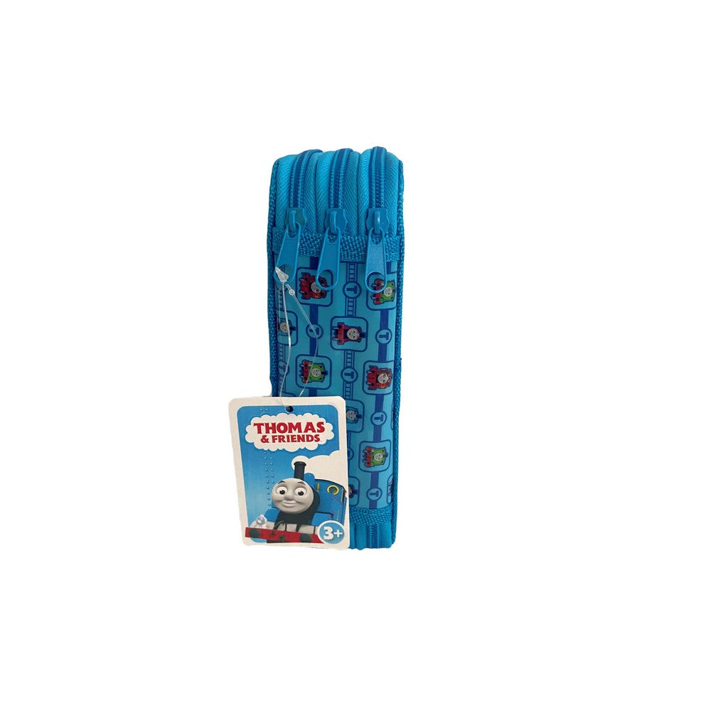 Blue - Side - Thomas The Tank Engine Childrens-Kids Filled Pencil Case