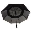 Black - Side - Drizzles Mens Auto Double Canopy Golf Umbrella