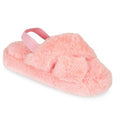 Pink - Front - Slumberzzz Childrens-Kids Crossover Slippers