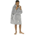 Grey - Lifestyle - Follow That Dream Childrens-Kids Glow In The Dark Stars Hooded Blanket