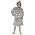 Grey - Pack Shot - Follow That Dream Childrens-Kids Glow In The Dark Stars Hooded Blanket
