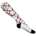 Brown-White-Black - Side - Womens-Ladies Animal Print Welly Socks (3 Pairs)