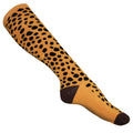 Grey-Yellow-Blue - Lifestyle - Womens-Ladies Animal Print Welly Socks (3 Pairs)