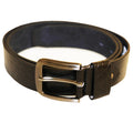 Black - Front - Forest Mens Textured Leather Belt