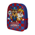 Red-Navy - Front - Paw Patrol Childrens-Kids Heroes Work Together Arch Backpack
