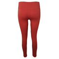 Rust - Back - Hoxton Haus Womens-Ladies Ribbed High Waisted Leggings