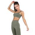 Khaki - Side - Hoxton Haus Womens-Ladies Bralette