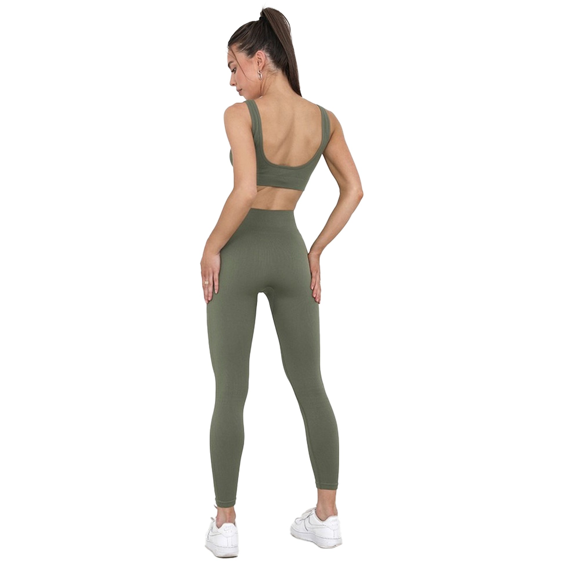 Khaki - Lifestyle - Hoxton Haus Womens-Ladies Bralette