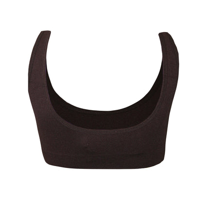 Choc Brown - Back - Hoxton Haus Womens-Ladies Bralette