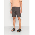 Grey - Back - Brave Soul Mens Island Cargo Shorts