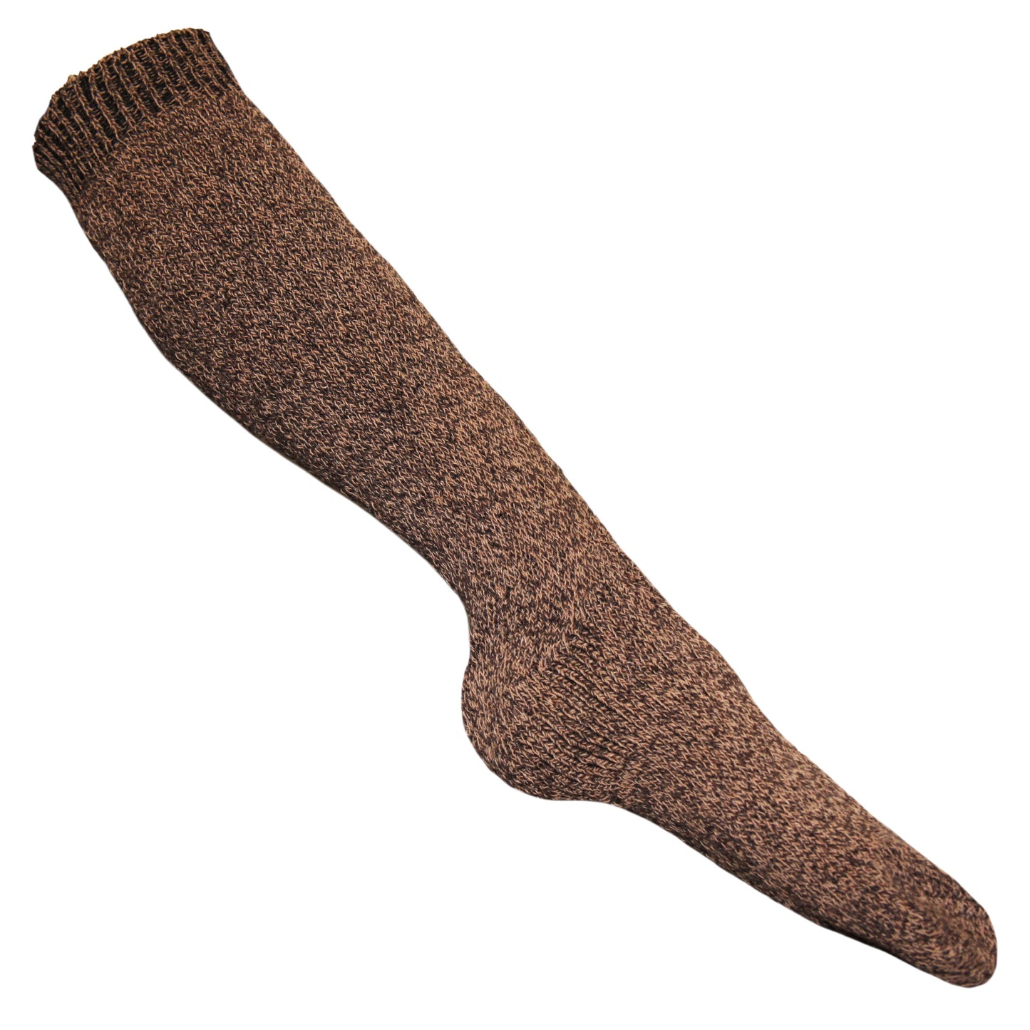 Beige - Front - Mens Thermal Wool Blend Long Wellington Boot Socks (1 Pair)