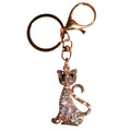 White - Front - Coastal Diamante Cat Charm Keyring