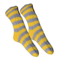 Yellow-Grey - Back - Harry Potter Womens-Ladies Hufflepuff Slipper Socks