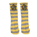 Yellow-Grey - Front - Harry Potter Womens-Ladies Hufflepuff Slipper Socks