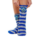 Blue-Grey - Back - Harry Potter Womens-Ladies Ravenclaw Slipper Socks