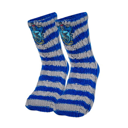 Blue-Grey - Front - Harry Potter Womens-Ladies Ravenclaw Slipper Socks