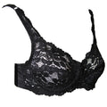 Black - Side - Marlon Womens-Ladies Sarah Lace Underwired Bra