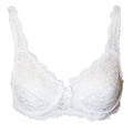 White - Front - Marlon Womens-Ladies Sarah Lace Underwired Bra