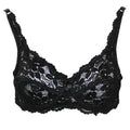 Black - Front - Marlon Womens-Ladies Sarah Lace Underwired Bra