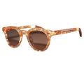 Gold Flecks in Crystal - Champagne Mirror - Back - Toms Womens-Ladies Fin Sunglasses