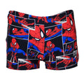 Navy-Red - Front - Spider-Man Boys Speedo Swimming Shorts