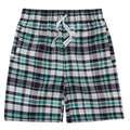 Sea Green - Front - Cargo Bay Boys Luxury Checked Pyjama Shorts