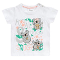White-Coral - Back - Minikidz Baby Girls Wish Upon A Star Koala Pyjama Set