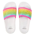 White-Multi - Back - Red Melon Girls Glitter Sliders