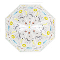 Clear-Yellow - Side - X-Brella Childrens-Kids Jungle Animal Dome Umbrella