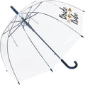 Clear - Back - X-Brella Womens-Ladies Bride Tribe Dome Umbrella