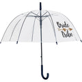 Clear - Front - X-Brella Womens-Ladies Bride Tribe Dome Umbrella