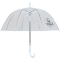 Clear-White - Front - X-Brella Just Married Dome Umbrella