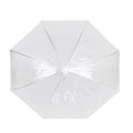 Clear-White - Side - X-Brella Border Trim Dome Umbrella