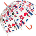 Clear-Red - Back - X-Brella UK Souvenir Dome Umbrella