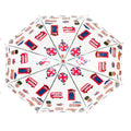 Clear-Red - Side - X-Brella UK Souvenir Dome Umbrella