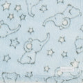 Sky Blue - Back - Babytown Baby Stars & Elephant Blanket