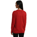 Red - Back - Brave Soul Womens-Ladies Piggy Christmas Jumper