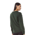 Deep Green - Back - Brave Soul Womens Christmas Dog Jumper