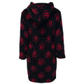 Black-Red - Back - Manchester United FC Childrens-Kids Dressing Gown