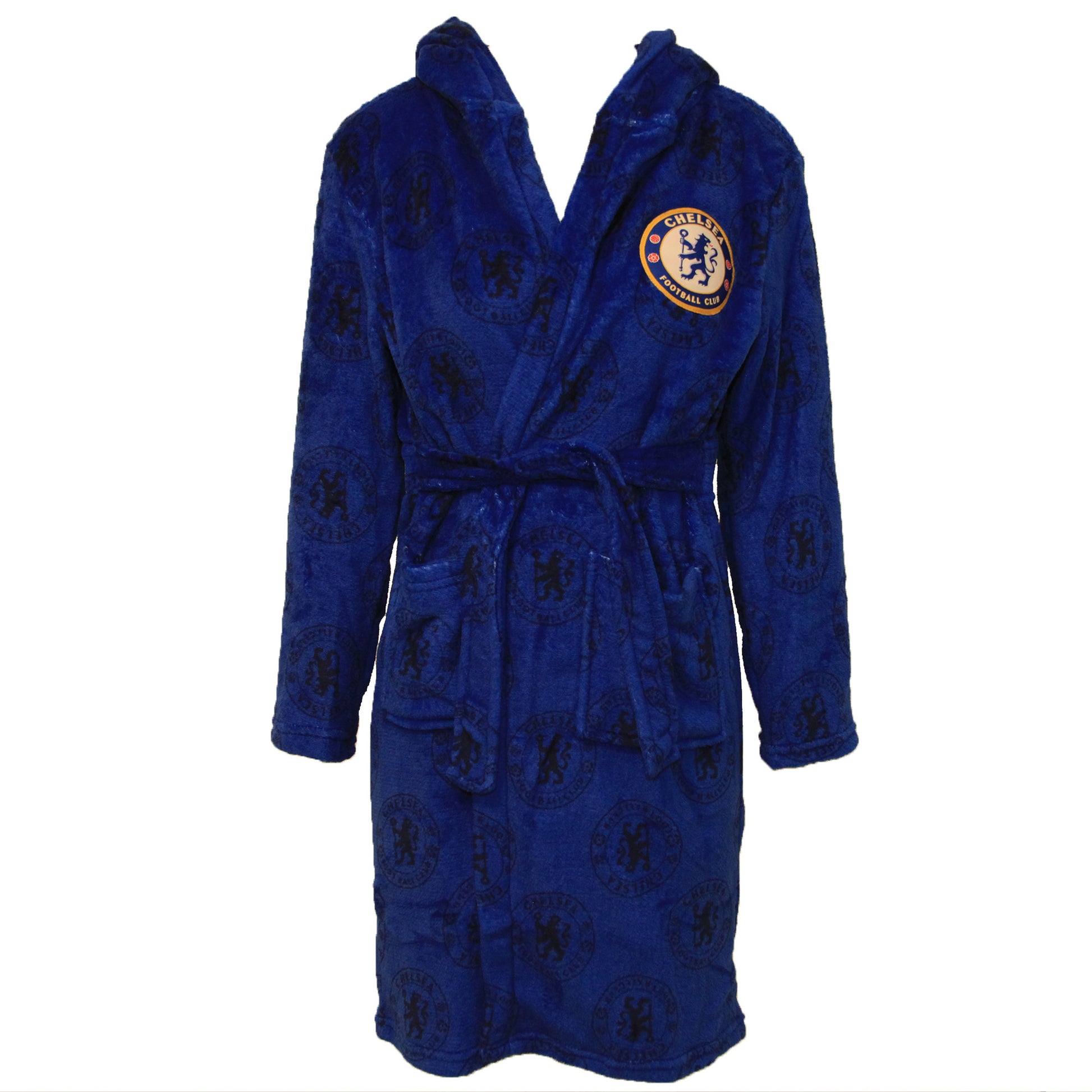 Royal Blue - Front - Chelsea FC Childrens-Kids Dressing Gown