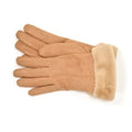 Camel - Front - Foxbury Womens-Ladies Sherpa Lined Gloves