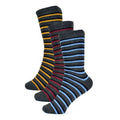 Stripes - Front - Tom Franks Mens Cotton Socks (3 Pack)