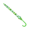 Green - Back - Drizzles Childrens-Kids Camo Dome Umbrella