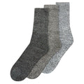 Grey - Front - Pro-Tonic Mens Cotton Boot Socks (Pack Of 3)