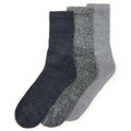 Navy - Front - Pro-Tonic Mens Cotton Boot Socks (Pack Of 3)